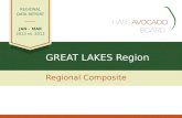GREAT LAKES Region Regional Composite REGIONAL DATA REPORT JAN – MAR 2013 vs. 2012.