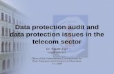 Data protection audit and data protection issues in the telecom sector Dr. Katalin Egri Legal advisor Office of the Parliamentary Commissioner for Data.
