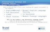 International Pathways and Language Centre Brunel INTERNATIONAL IPLC is now London's top University Language School Under the new British Council accreditation.