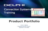 1 Product Portfolio CTIS # 29958 Prepared By John Yurtin Updated 2-18-2005 Connection Systems Training.
