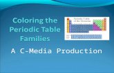 A C-Media Production. Directions One by one color each element family on the periodic table you printed out. One by one color each element family on the.
