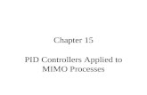 Chapter 15 PID Controllers Applied to MIMO Processes.