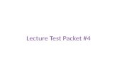 Lecture Test Packet #4. Genetics and Genetic Engineering Environmental Microbiology.