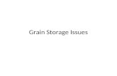 Grain Storage Issues. Future Storage Needs ?