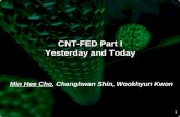 1 CNT-FED Part I Yesterday and Today Min Hee Cho, Changhwan Shin, Wookhyun Kwon.