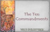 “Lesson 21: The Ten Commandments,” Primary 6: Old Testament, (1996),90.