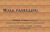 ANMOL GARG (Lecturer) Department Of Architectural Assistantship Govt. Polytechnic College, Bathinda 9914410599.