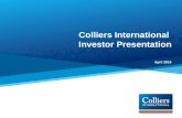 Colliers International Investor Presentation April 2015.