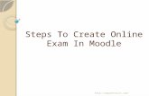 Steps To Create Online Exam In Moodle