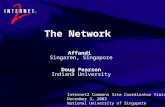 The Network Affandi Singaren, Singapore Doug Pearson Indiana University Internet2 Commons Site Coordinator Training December 3, 2003 National University.