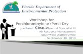 Joe Panetta, Environmental Specialist III Air Resource Management Southwest District Office September 30, 2010 Workshop for Perchloroethylene (Perc) Dry.