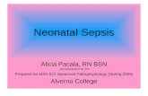 Neonatal Sepsis Alicia Pacala, RN BSN Prepared for MSN 621 Advanced Pathophysiology (Spring 2006) Alverno College pacalaay@alverno.edu.