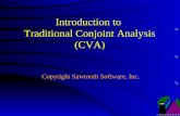 Introduction to Traditional Conjoint Analysis (CVA) Copyright Sawtooth Software, Inc.
