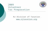 2009 Volunteer Tax Preparation NJ Division of Taxation .