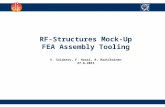 1 RF-Structures Mock-Up FEA Assembly Tooling V. Soldatov, F. Rossi, R. Raatikainen 27.6.2011.