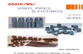 VINYL PIPES U-PVC HI-PVC & FITTINGS JIS SERIES. ASAHI AV VINYL PIPES – U-PVC (HI-PVC) VP and VM PIPES Nominal Size Identification Outer diameterThickness.