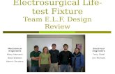 Electrosurgical Life-test Fixture Team E.L.F. Design Review Mechanical Engineers Mary Hamann Brad Watson Naomi Sanders Electrical Engineers Tony Giedl.