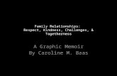Family Relationships: Respect, Kindness, Challenges, & Togetherness A Graphic Memoir By Caroline M. Baas.