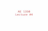 AE 1350 Lecture #4 PREVIOUSLY COVERED TOPICS Preliminary Thoughts on Aerospace Design Specifications (“Specs”) and Standards System Integration Forces.