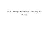 The Computational Theory of Mind. COMPUTATION Functions.