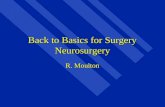 Back to Basics for Surgery Neurosurgery R. Moulton.