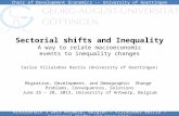 Sectorial shifts and Inequality A way to relate macroeconomic events to inequality changes Carlos Villalobos Barría (University of Goettingen) Chair of.