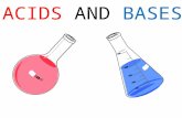 ACIDS AND BASES.  Define acids and bases in terms of the three definitions:  Arrhenius  Bronsted and Lowry  Lewis  Define Amphoteric  Identify and.