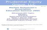Prudential Equity Group, LLC Prudential Equity Group, LLC One New York Plaza 15 th Floor New York, NY 10292 Market Technician’s Association Education Seminar.