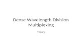 Dense Wavelength Division Multiplexing Theory. What we will cover WDM Overview Optical Fiber Transmission Characteristics Key technologies of DWDM Technical