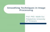 Smoothing Techniques in Image Processing Prof. PhD. Vasile Gui Polytechnic University of Timisoara.
