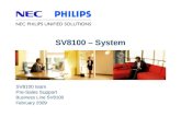 SV8100 – System SV8100 team Pre-Sales Support Business Line SV8100 February 2009.