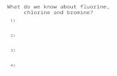 What do we know about fluorine, chlorine and bromine? 1) 2) 3) 4)