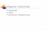 1 Chapter Overview Ethernet FDDI Wireless Networking.