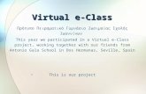 Virtual e-Class Πρότυπο Πειραματικό Γυμνάσιο Ζωσιμαίας Σχολής Ιωαννίνων This year we participated in a Virtual e- Class project, working
