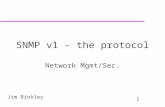 1 Jim Binkley SNMP v1 - the protocol Network Mgmt/Sec.