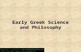 Early Greek Science and Philosophy This Powerpoint is hosted on  Please visit for 100’s more free powerpoints.