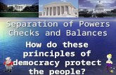 Separation of Powers Checks and Balances How do these principles of democracy protect the people?