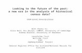 Looking to the future of the past: a new era in the analysis of historical census data? Eilidh Garrett, University of Essex. With thanks to: Alice Reid,