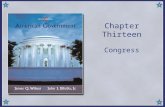 Chapter Thirteen Congress. Copyright © Houghton Mifflin Company. All rights reserved.13 | 2 The Evolution of Congress The intent of the Framers: –To oppose.