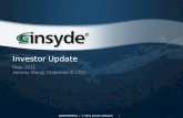 1 CONFIDENTIAL | © 2011 Insyde Software Investor Update May, 2011 Jeremy Wang, Chairman & CEO.