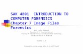 SAK 4801 INTRODUCTION TO COMPUTER FORENSICS Chapter 7 Image Files Forensics Mohd Taufik Abdullah Department of Computer Science Faculty of Computer Science.