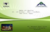 AMEDA 14 th Meeting 26 – 28 October, 2011 – LandMark, New Cairo, Egypt Mr. Mohamed Abdel Salam Chairman & Managing Director.