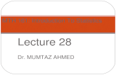 Lecture 28 Dr. MUMTAZ AHMED MTH 161: Introduction To Statistics.