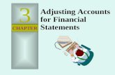 3 CHAPTER Adjusting Accounts for Financial Statements.