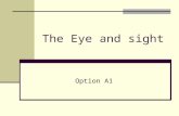 The Eye and sight Option A1. Structure of the Human Eye  .