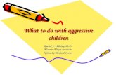 What to do with aggressive children Rachel J. Valleley, Ph.D. Munroe-Meyer Institute Nebraska Medical Center.