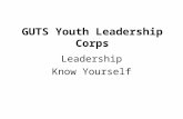 GUTS Youth Leadership Corps Leadership Know Yourself.