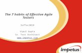 The 7 habits of Effective Agile Testers SofTec2010 Vipul Gupta Sr. Test Architect .