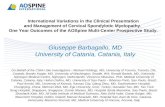 International Variations in the Clinical Presentation and Management of Cervical Spondylotic Myelopathy. One Year Outcomes of the AOSpine Multi-Center.