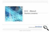 Copyright © 2005 SRI International All About Sunscreens.
